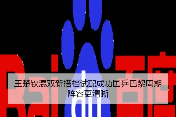 王楚钦混双新搭档试配成功国乒巴黎周期阵容更清晰